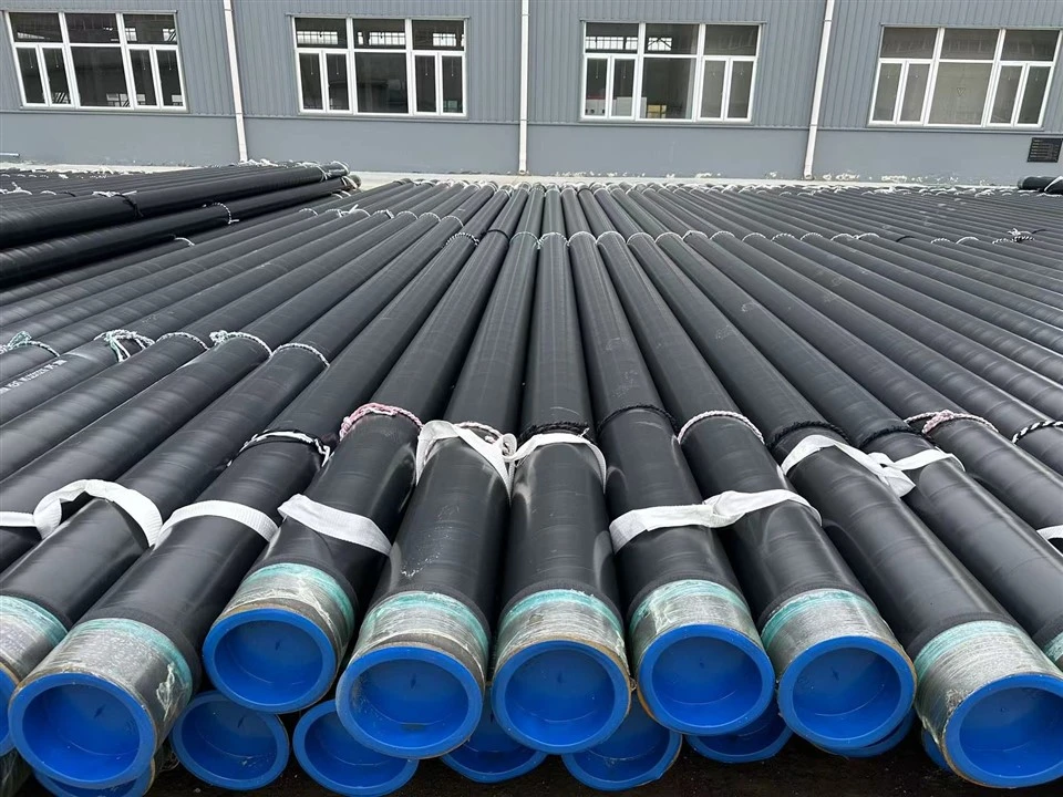 Tubo in acciaio al carbonio saldato ad arco sommerso longitudinale rivestito e non-rivestito da 406 mm ~ 1.422 mm Tubo LSAW A Pi5l / ASTM A252 / ASTM A53