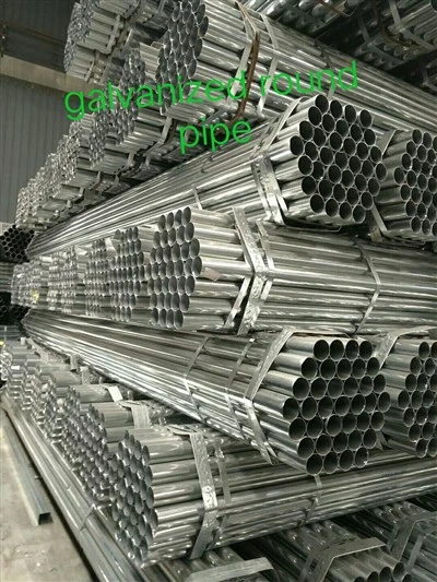 Tubo tondo in acciaio pre-zincato SHS RHS Q235B Q355B